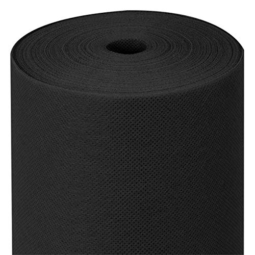 García de Pou Mantel Spunbond Precortado, 60 G/M2, Negro, 1.2 m x 50.4 m