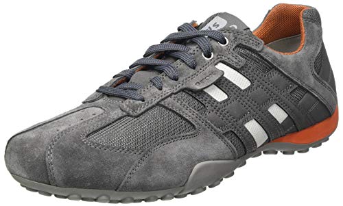 Geox Uomo Snake K, Zapatillas Hombre, Gris (Anthracite C1L9A), 48 EU