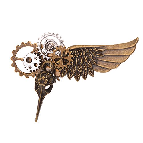 GRACEART Vendimia Steampunk Engranajes Reloj Broche Alfiler (Style-08)