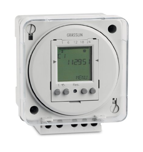 Grässlin TAC5721230+ Interruptor Horario Universal Digital – 2 Canales – 50 Posiciones de Memoria