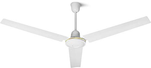 HJM FD2-5 Ventilador techo, 80 W, Metal, 5 Velocidades, Blanco