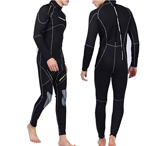 Hombres Completa Traje de Neopreno de 3 mm Macho de Buceo Trajes de Buceo para Adultos Submarino Deportes L