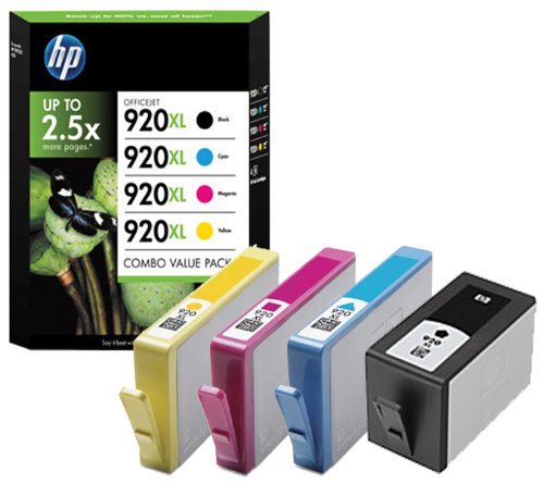 HP 920XL - Cartucho de Tinta para impresoras (Negro, Cian, Magenta, Amarillo, Alto, 1200/700/700/700 páginas, 5-95%, 10-35 °C, 15-35 °C) Si