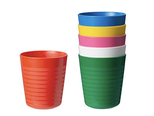 Ikea KALAS - Juego de 6 tazas, multicolor