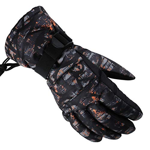 JINSUO DXXLD Hombres/Mujeres/Guantes niños esquí Guantes de Snowboard Ultraligero Impermeable de Sonw cálido Invierno Guantes de Lana de Motos Motos de Nieve a Caballo (Color : NO.9, Size : X-Large)