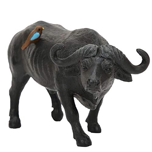 Juguete Modelo de Ganado, simulaci¨®n Estatua de b¨²falo Juguete Modelo Animal Adornos Decoraciones Aprendizaje temprano Juguete s¨®Lido para ni?os