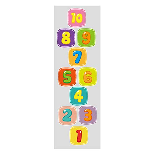 Juguetes educativos Hua Hopscotch De Juguetes para Niños, Mejore Los Modelos Digitales De Equilibrio De Agilidad para Niños Y Niñas, Impermeables Y Antideslizantes, 2 Tamaños (Size : 63x219cm)