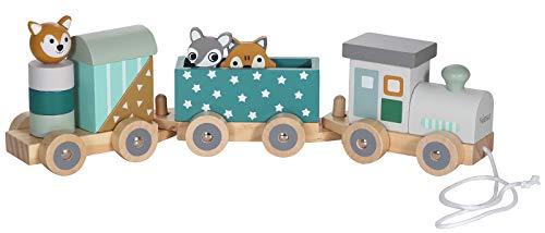 Kindsgut Tren de Madera con animalitos, Estrellas