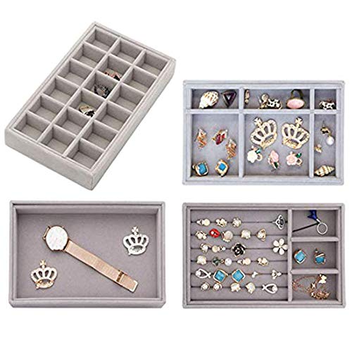 Kitchenmore Organizador de Joyas,Bandeja Joyas Organizador Joyas Cajon Bandeja para Joyas Bandeja Organizador Joyas Anillos cajones