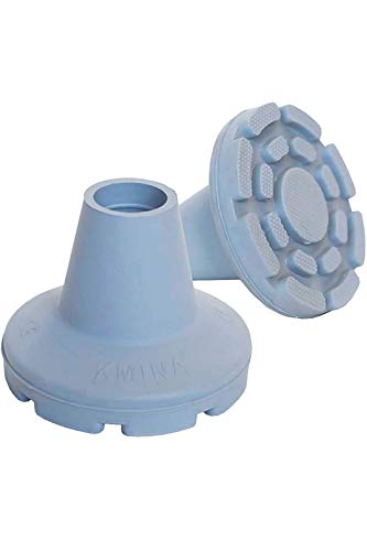 KMINA - Tacos muletas 22 mm, 21 mm y 20 mm (Pack x2 uds), Conteras muletas, Virolas de goma para muletas, Conteras muletas antideslizantes, Tacos muletas redondos, Tacos para muletas antideslizantes