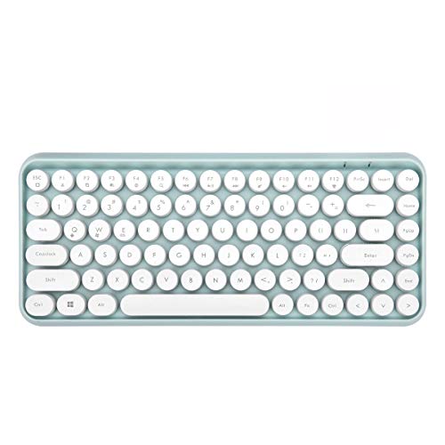 LaLa POP Tableta de Teclado Bluetooth Tablet Tabletop Office Boys and Girls Punk Teclado (Color : Green)