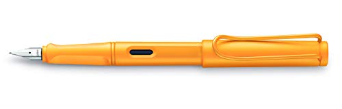 LAMY Safari Candy 021 – Pluma estilográfica Moderna en Color Mango con Mango ergonómico y diseño Atemporal – Pluma F – Modelo Especial