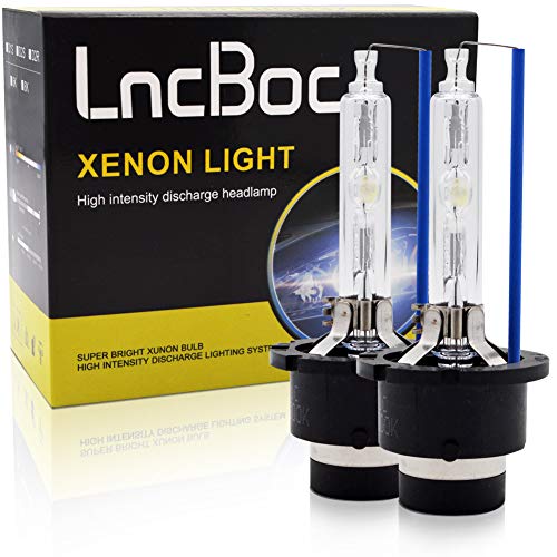 LncBoc D2S HID 35W Xenon Repuesto Faro Bombillas Hielo Azul 8000K 2 unidades