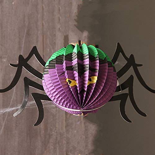 longhua Halloween Lumen Sticker Haunted House Mall Arreglo de decoración Calavera Adorno de Calabaza Adorno Fantasma Bruja Gran sandía Origami Spider