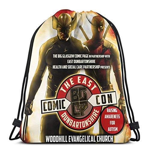 LREFON Mochila Saco Póster Bgcp Junio ​​2016 Logo-Mochila Saco-Negro