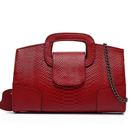 LZY Embrague- Bolso Clutch Bandolera para Mujer (Color : Burgundy, Tamaño : 29x22x17cm)