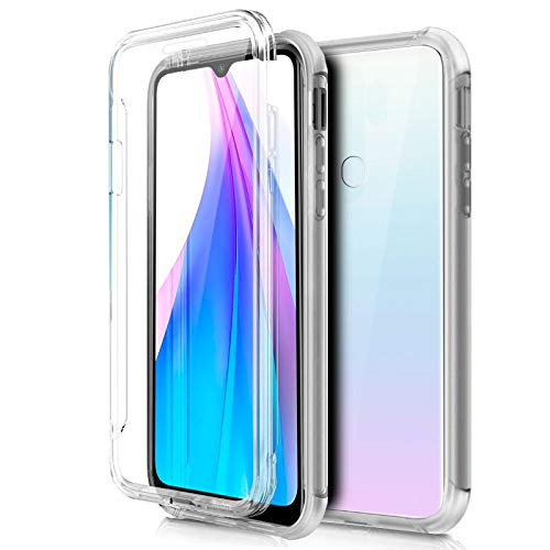 Mb Accesorios XIAOMI Redmi Note 8T Funda DE Silicona Delantera + Trasera Doble 100% Transparente