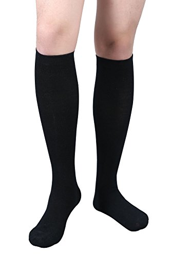 +MD Calcetines de Compresión (15-20mmHg) para Mujeres y Hombres - Medias de Alto Soporte hasta la Rodilla de Lana Merino