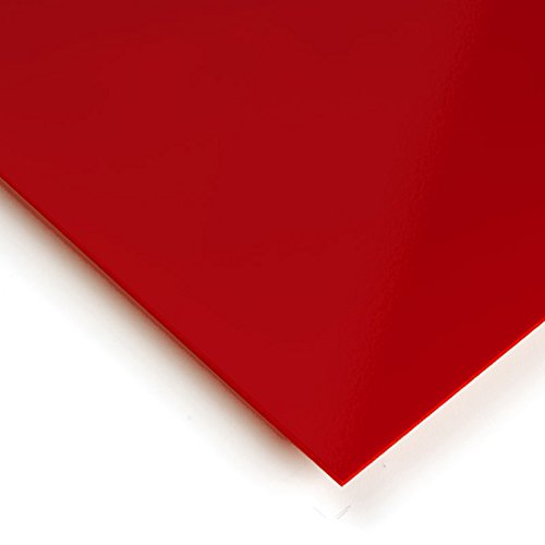 Metracrilato Plancha Din A5 Medidas 14,8cm x 21cm Grueso 3mm Color rojo sangre