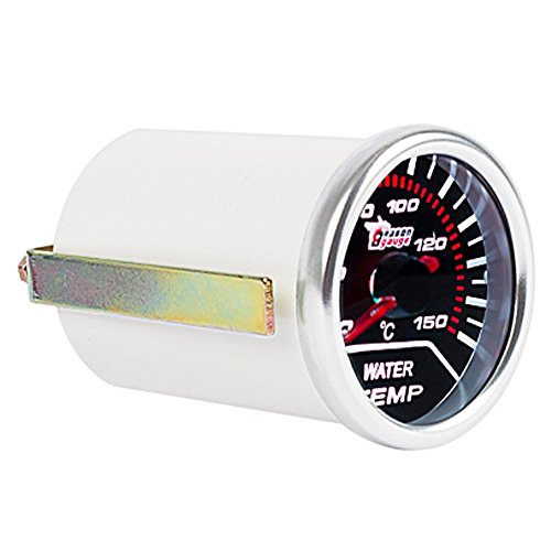 Mintice 2" 52mm Universal Tinte de Humo len medidor Indicador Puntero de Coche luz LED medidor de Temperatura del Agua Calibre Motor