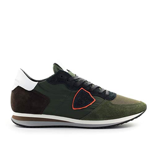 Moda Philippe Model Hombre TZLUW052 Verde Gamuza Zapatillas | Otoño-Invierno 20