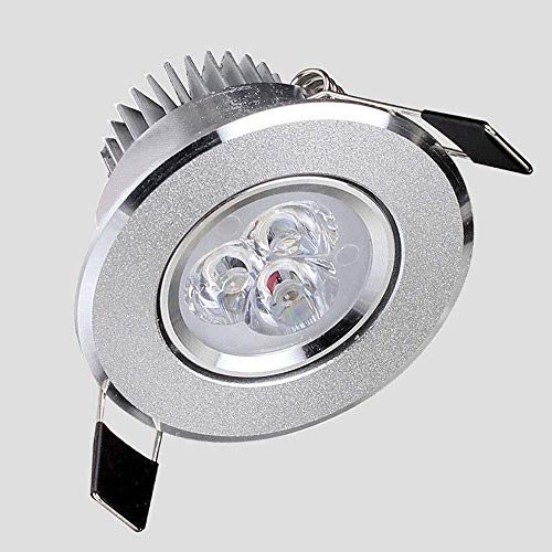 Mrdsre LED Empotrable Luces de techo 3W Downlights redondos Lámparas de montaje de techo Cortar 55-60mm Gabinete de vino Panel de luz Abajo Lámpara Sala de estar Luz de techo Iluminación Downlight Sho