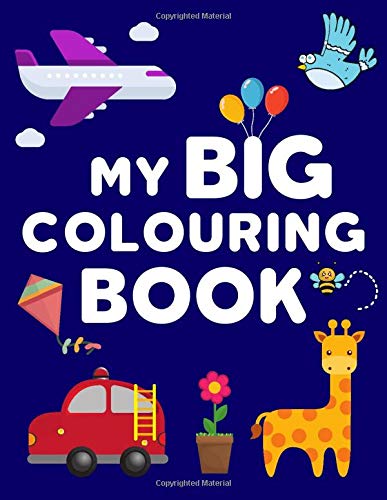 My Big Colouring Book: For Toddlers and Pre-schoolers | Easy to Colour Large drawings with Thick lines | 100 Pages of Animals, Transport, Nature & ... Early Learning (Colouring Books For Toddlers)