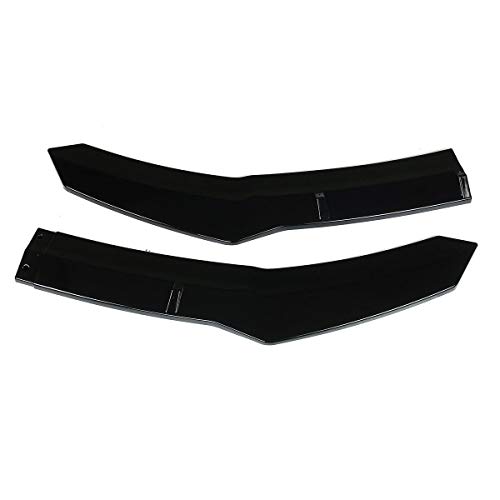 NADAENZU Difusor Spoiler, para Honda para Hatchback Civic Hatchback & SI 2016-2020 2pcs Coche Delantero para Parachoques Delantero Cubierta de Labios Kit de Cuerpo Labios Deflector,Gloss Black