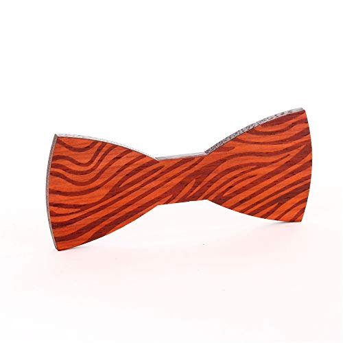 Neckchiefs Hombres de Madera Pajaritas de Madera Maciza Grabado Regalo Creativo Pajarita de Madera para Hombres y Mujeres