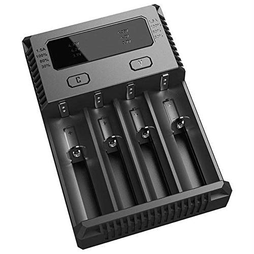 Nitecore New i4 Versione 2016 Caricabatteria per batterie Li-Ioni-LiPO4 Ni-MH Ni-CD,Nueva versión 2016 Nitecore Cargador i4 de Li-Ion-LiPO4 Ni-MH Ni-CD