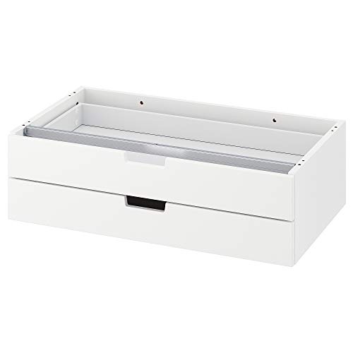 NORDLI Cómoda modular de 2 cajones 2 cajones blanco