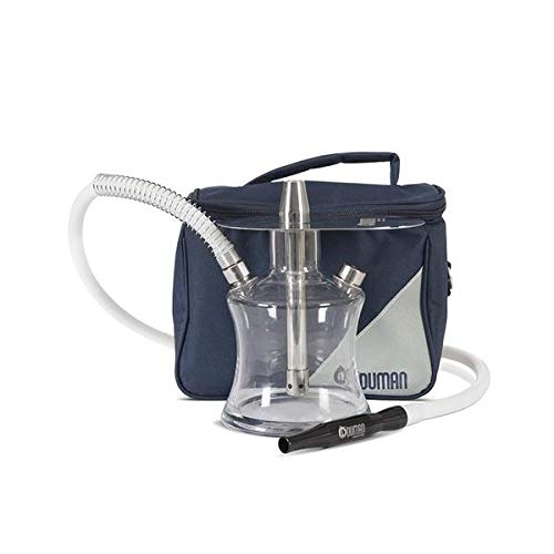 Oduman N2 Clear Travel 1 - Tubo para shisha (incluye bolsa de transporte)