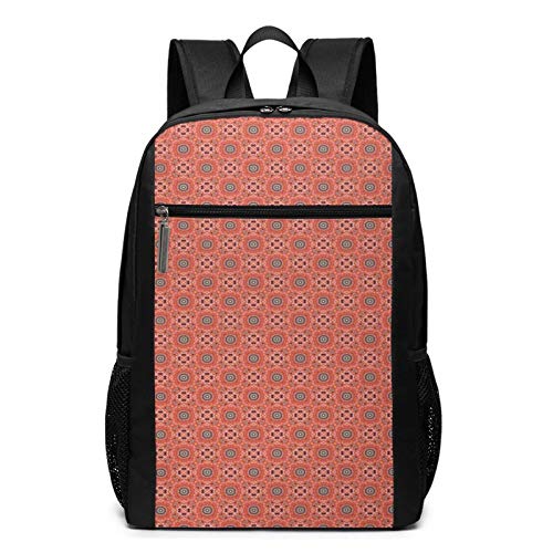 OMNVEQ Mochila Escolares Azulejo 848, Mochila Tipo Casual para Niñas Niños Hombre Mujer Mochila para Ordenador Portátil Viaje