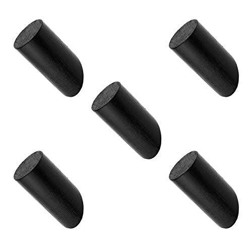 OTOTEC Juego de 5 ganchos de pared para colgar en la pared, estilo rústico, abrigo, sombrero, toallas, baño, entrada, color negro