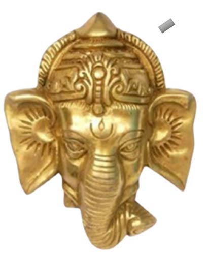 Para colgar en la pared de latón Ganesha con amor, realza la belleza de tu hogar. Material: latón. Tamaño: 17,78 cm. Peso: 1,900 kg.
