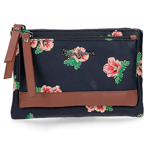 Pepe Jeans Freida Monedero Neceser Multicolor 17x10,5x2 cms Piel