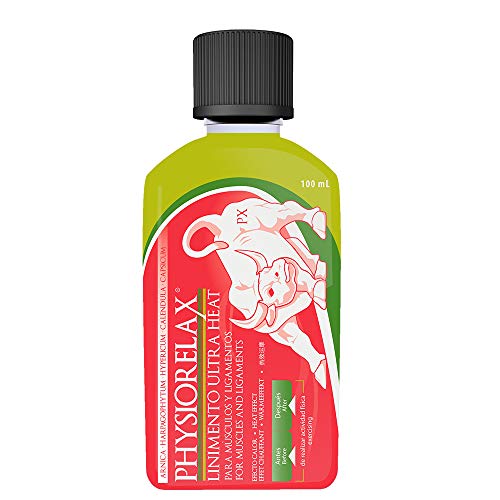 Physiorelax Linimento Ultra Heat 100 ml | Linimento Efecto Calor para el Masaje | Con Ingredientes Naturales 100ml