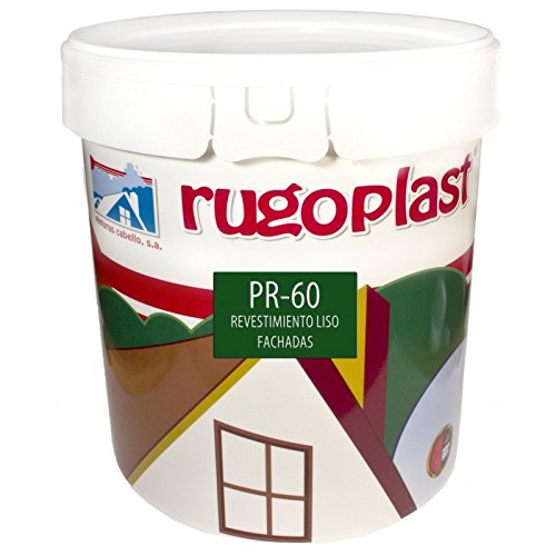 Pintura máxima calidad de exteriores blanca revestimiento liso ideal para decorar las paredes exteriores de tu casa PR-60 Blanco (23 Kg) Envío GRATIS 24 h.