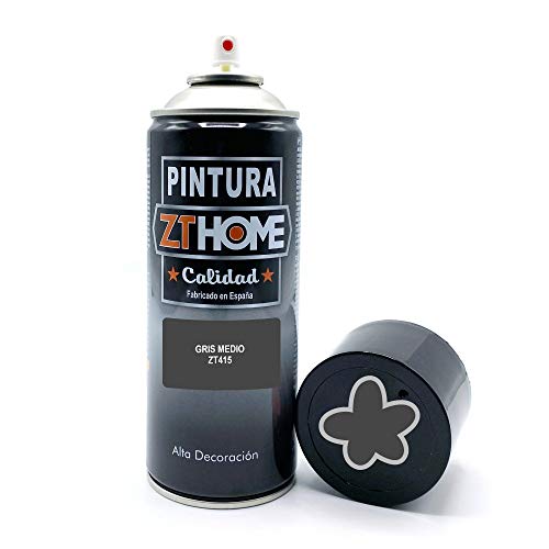 Pintura Spray Gris medio 400ml imprimacion para madera, metal, ceramica, plasticos / Pinta todo tipo de cosas y superficies Radiadores, bicicleta, coche, plasticos, microondas, graffiti