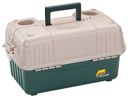 Plano Hip Roof Box 861600 - Caja para techo (6 bandejas), color verde y arena