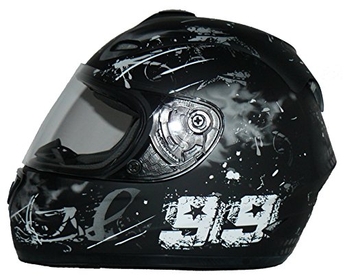 Protectwear Casco de moto negro / gris 99 FS-801-99 Tamaño S