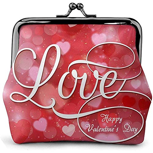 San Valentín Amor Fondo Vector Imagen Cuero Clásico Floral Monedero Monedero Cartera