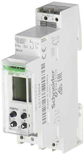 Schneider Electric CCT15854 Acti 9 IHP 1C Interruptor Horario Digital, 24 Horas, 7 Días