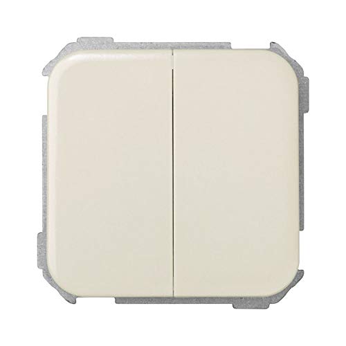 Simon 31398-31 - Interruptor doble, color Marfil (Ivory)