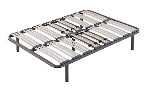 Somier multiláminas con reguladores lumbares-105x200cm-PATAS 26CM (4 patas incluidas)