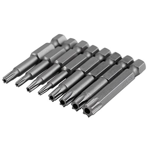 Star Destornillador Bits 2 pulgadas Seguridad Torx Destornillador Bit Set 1/4 "Hex Shank Aleación Acero para Eléctrico Mano Destornilladores