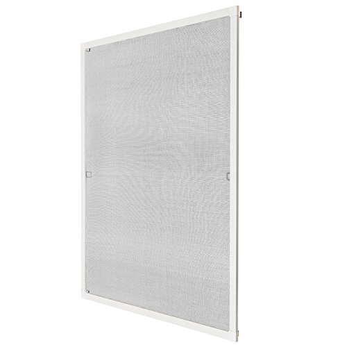 TecTake MOSQUITERA PARA VENTANA PROTECCIÓN CONTRA INSECTOS - disponible en diferentes colores y varias tamaños - (130x150cm | blanco | no. 401207)