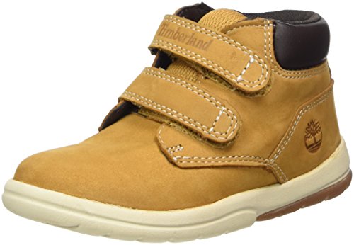 Timberland Toddle Tracks Hook and Loop (Toddler), Botas Unisex-Niños, Amarillo Wheat Nubuck, 22 EU