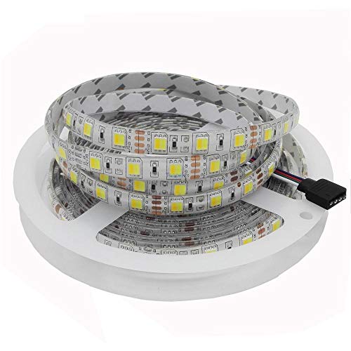 Tira LED Tira de luces LED 5050 60 LED/m Decoración flexible para el hogar Iluminación Cinta LED RGB RGBW RGB CCT Blanco/Blanco cálido/Azul/Verde/Rojo 5m / lote 12V-Azul_IP20 no impermeable