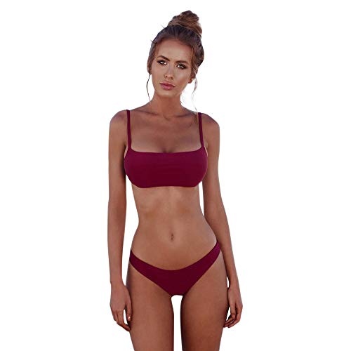 Traje de Baño Sexy Bikinis de Mujer Verano Atractivo Bañador de baño Trikini brasileño Mujer Biquinis Push-up Tops Braguitas para Mujer